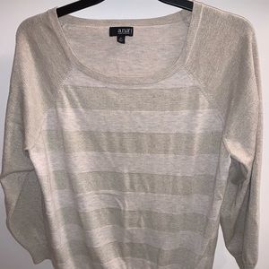 Beautiful plus a.n.a. Sweater 2X tan and gold